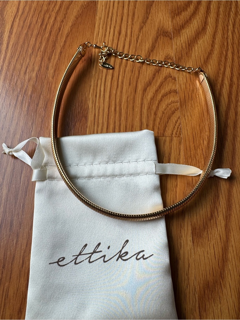 Ettika Gold Snake Choker Necklace